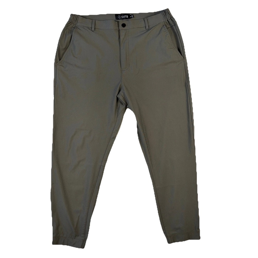 Cuts Clothing Mens XL Gray AO Jogger Pants Stretch Tech Travel Performance